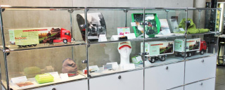 Werbemittel in Vitrine - Reichenau-Gemüse eG